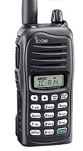 An Icom A14 Portable Airband Radio